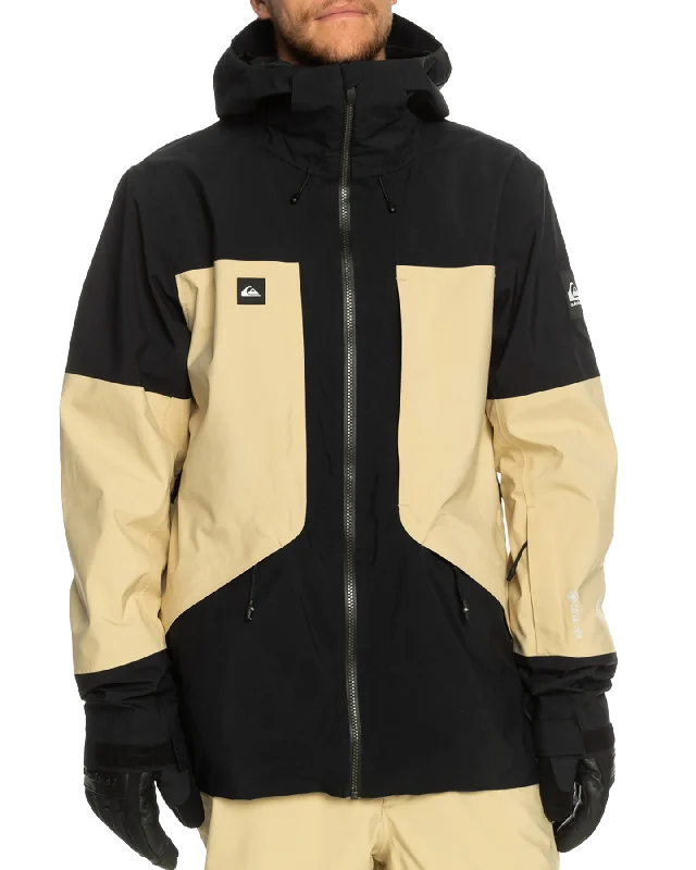 Black Cowboy HatsQuiksilver Men's Forever Stretch Gore-Tex® Technical Snow Jacket - Pale Khaki