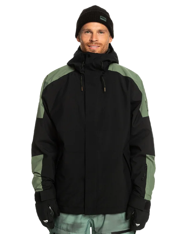 Retro Fedora CapsQuiksilver Men's Radicalo Technical Snow Jacket - True Black