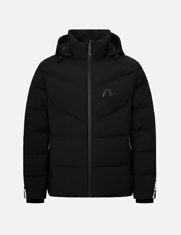 Wide-Brimmed Beach HatsSeagull Appliqué Regular Fit Down Jacket