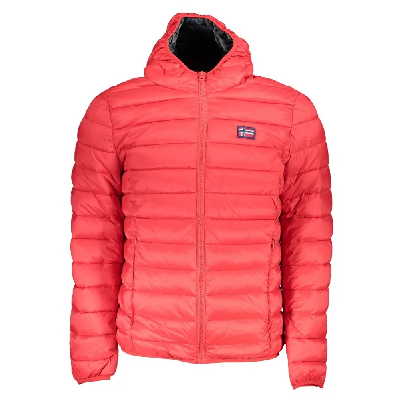 Gentlemen's Fedora HatsSleek Pink Hooded Jacket For Men