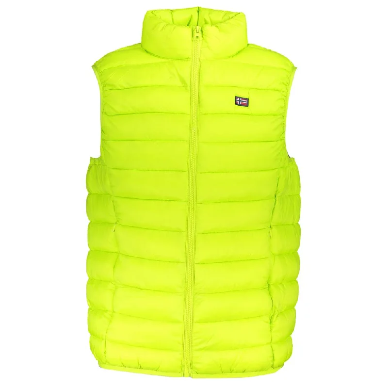 Men's Straw Hats for SummerSleek Sleeveless Green Polyamide Jacket