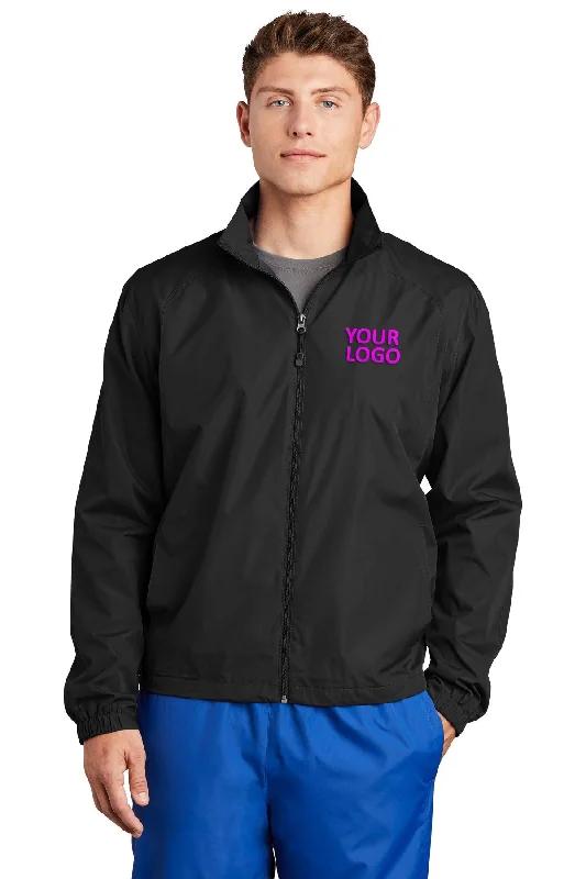 Funky Snapback HatsSport-Tek Full-Zip Custom Wind Jackets, Black