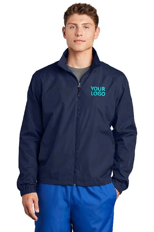 Boys' Snapback CapsSport-Tek Full-Zip Custom Wind Jackets, True Navy