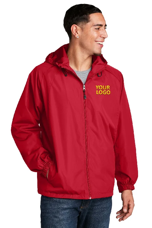 Sun-Protective Beach HatsSport-Tek Custom Hooded Raglan Jackets, True Red
