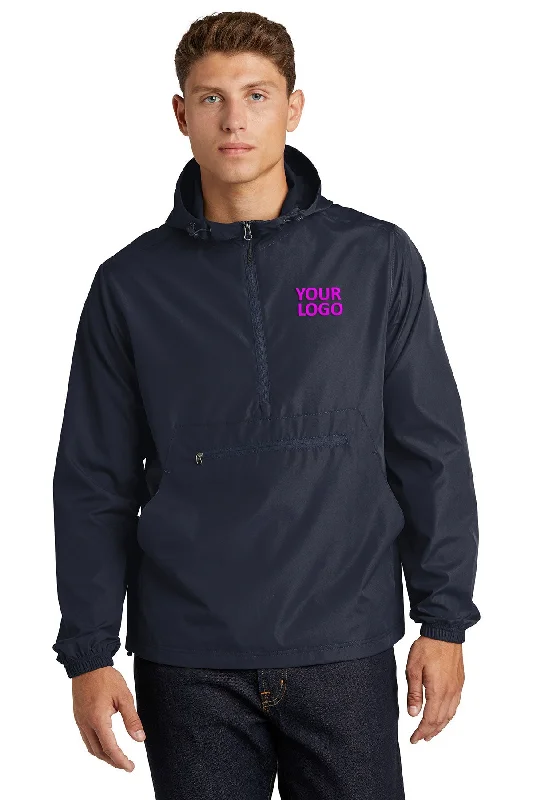 Formal Derby CapsSport-Tek Packable Custom Anorak Jackets, True Navy