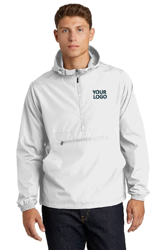 Artistic Derby HatsSport-Tek Packable Custom Anorak Jackets, White