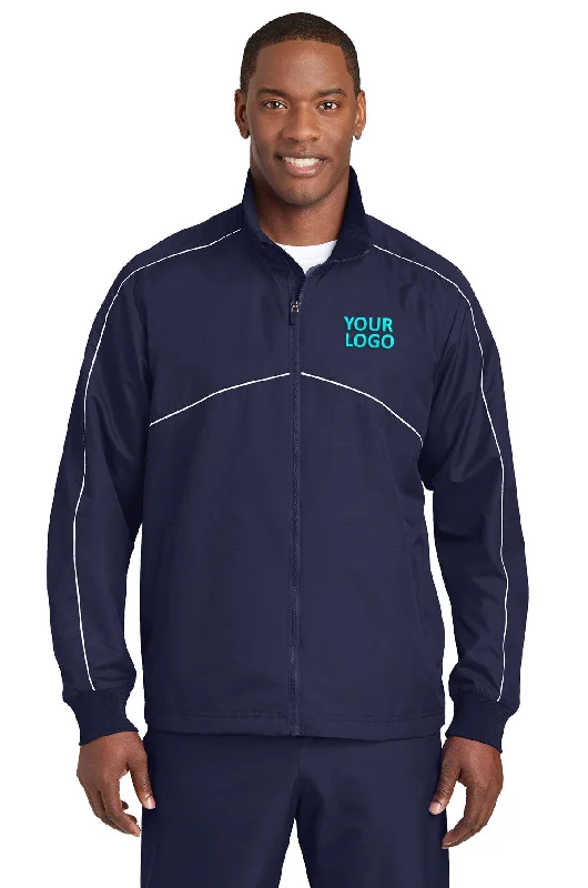 Men's Fedora HatsSport-Tek Shield Ripstop Custom Jackets, True Navy/ White