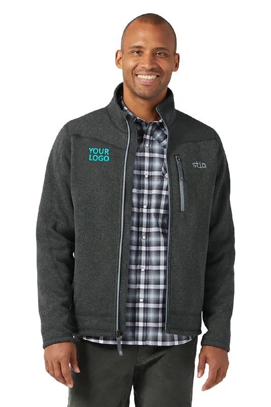 Youth Baseball HatsSTIO Men's Wilcox Sweater Fleece Jacket, Abyss Heather
