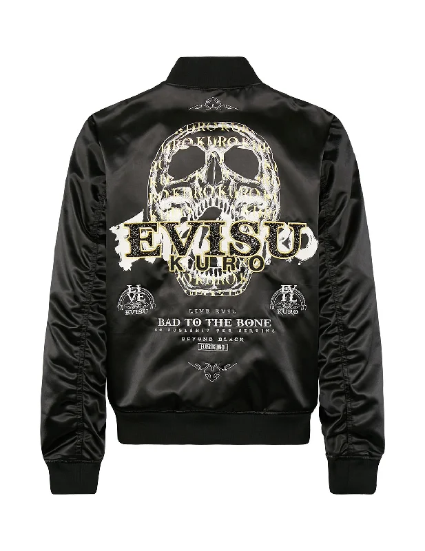 Beach Bucket CapsSwarovski Crystal Logo MA-1 Bomber Jacket