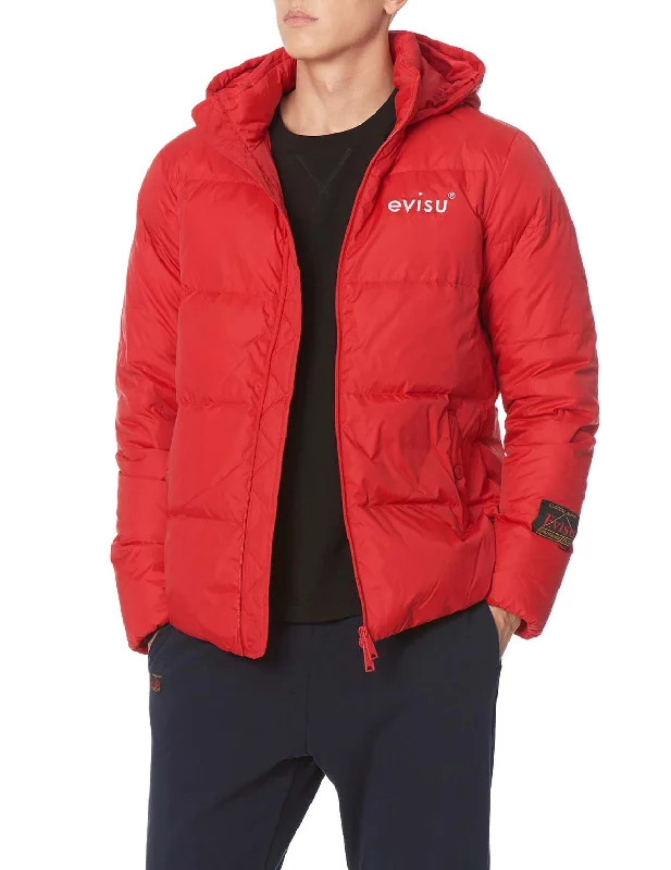 Female Fisherman HatsBrushstroke Daicock Printed Hooded Down Jacket