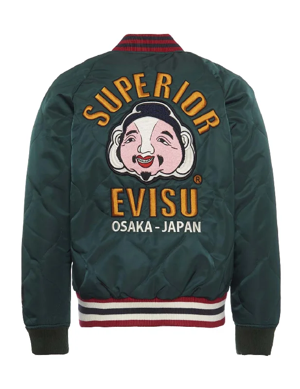 Formal Derby CapsQuilted Jacket with Godhead Embroidery