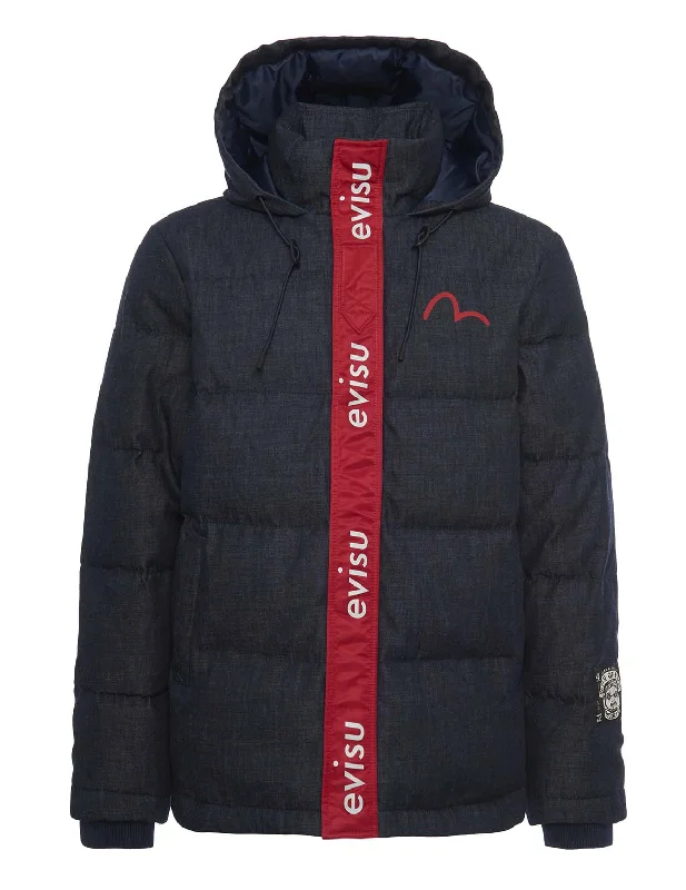 Children's Baseball HatsIndigo Hooded Down Jacket