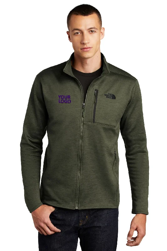 Designer Men's OvercoatsThe North Face Skyline Full-Zip Fleece Jacket Four Leaf Clover Heather