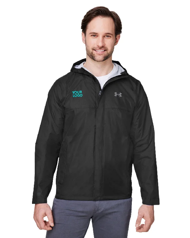 Men's Coats for Tall MenUnder Armour Mens Stormproof Cloudstrike 2.0 Custom Jackets, Black/ Grey Men's Coats for Tall MenUnder Armour Mens Stormproof Cloudstrike 2.0 Custom Jackets, Black/ Grey