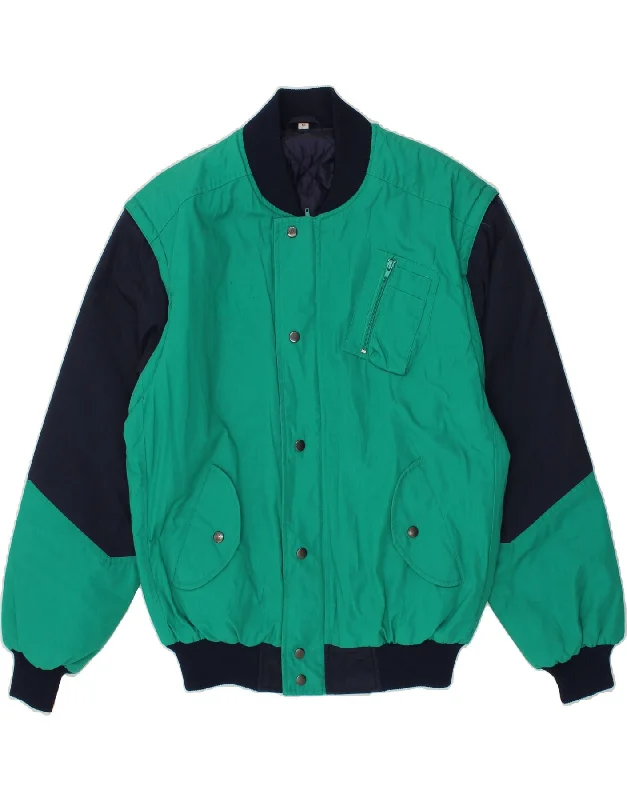 Comfortable Fisherman HatsVINTAGE Mens Bomber Jacket UK 42 XL Green Colourblock Polyester Comfortable Fisherman HatsVINTAGE Mens Bomber Jacket UK 42 XL Green Colourblock Polyester