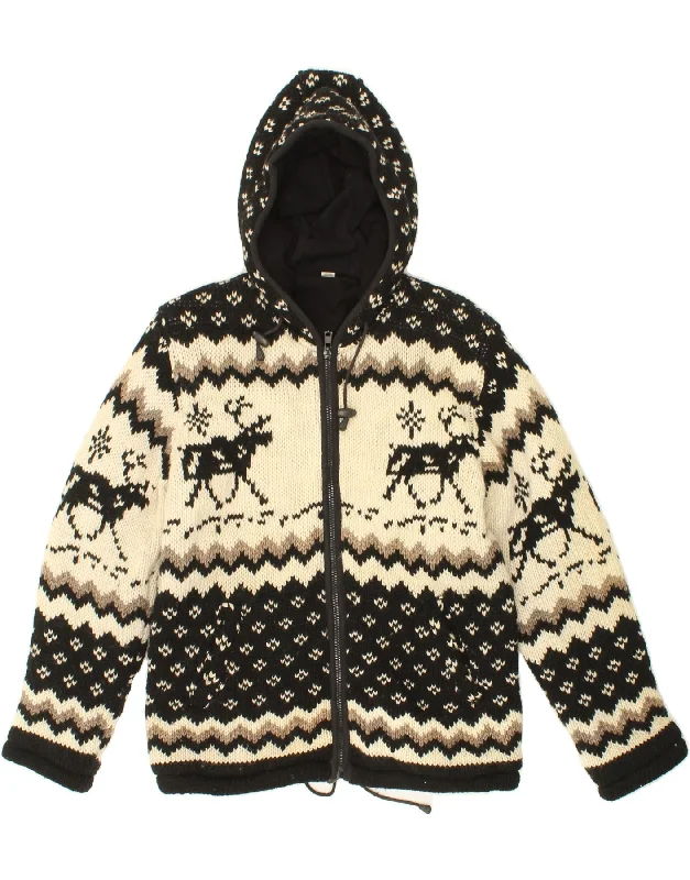 Comfortable Fisherman HatsVINTAGE Mens Hooded Knit Bomber Jacket UK 38 Medium Black Fair Isle Wool Comfortable Fisherman HatsVINTAGE Mens Hooded Knit Bomber Jacket UK 38 Medium Black Fair Isle Wool