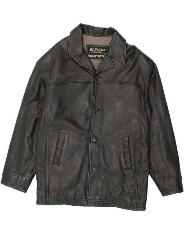 Warm Winter BeaniesVINTAGE Mens Leather Jacket UK 40 Large Black Leather
